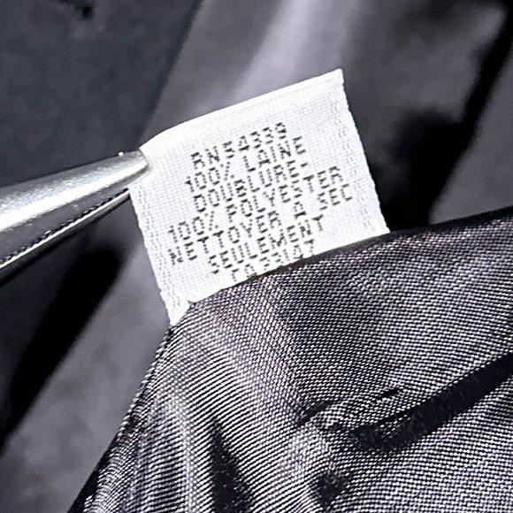 Talbots Wool Black Blazer Jacket Size 2 - Picture 10 of 14